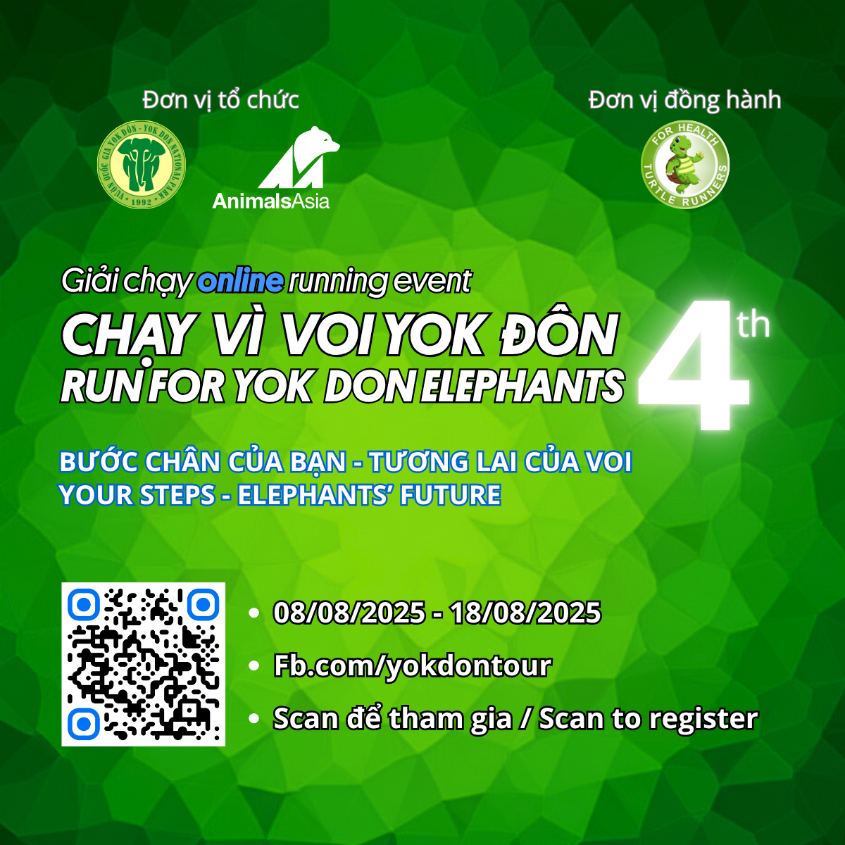 Giải online Chạy vì voi Yok Đôn Năm 2025